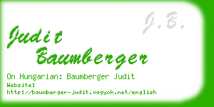 judit baumberger business card